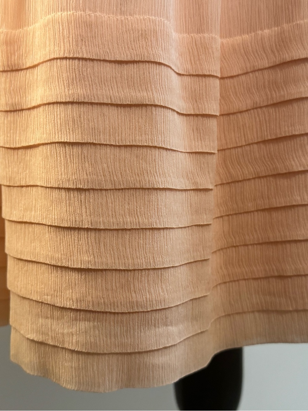 J. Crew 100% Silk Dress Peach Strapless Lined Size 6 - Picture 6 of 14